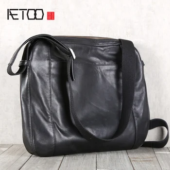 AETOO Men's single shoulder oblique cross Baotou layer cowhide casual Briefcase
AETOO Men's single shoulder oblique cross Baotou layer cowhide casual Briefcase