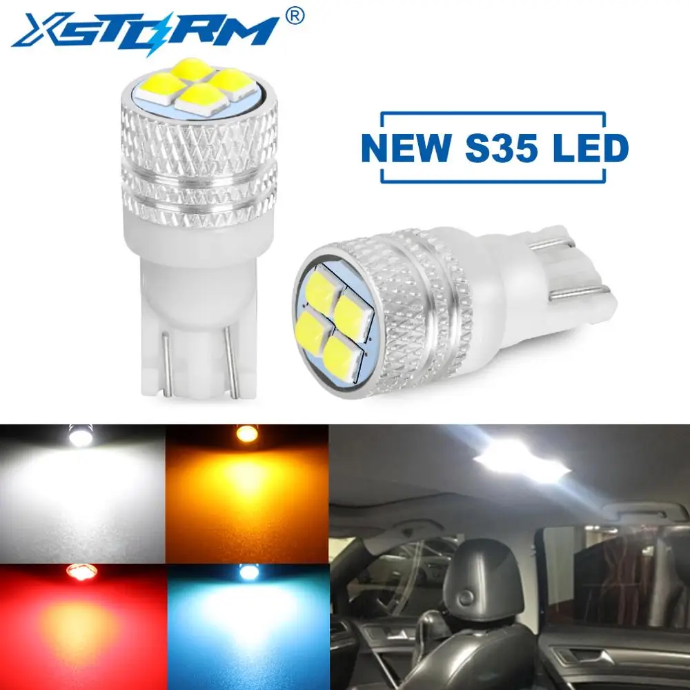 2Pcs T10 W5W Led Bulb Super Bright S35 Car Interior Reading Dome Light Marker Lamp 168 194 LED Auto Wedge Parking Bulbs 12V
2Pcs T10 W5W Led Bulb Super Bright S35 Car Interior Reading Dome Light Marker Lamp 168 194 LED Auto Wedge Parking Bulbs 12V