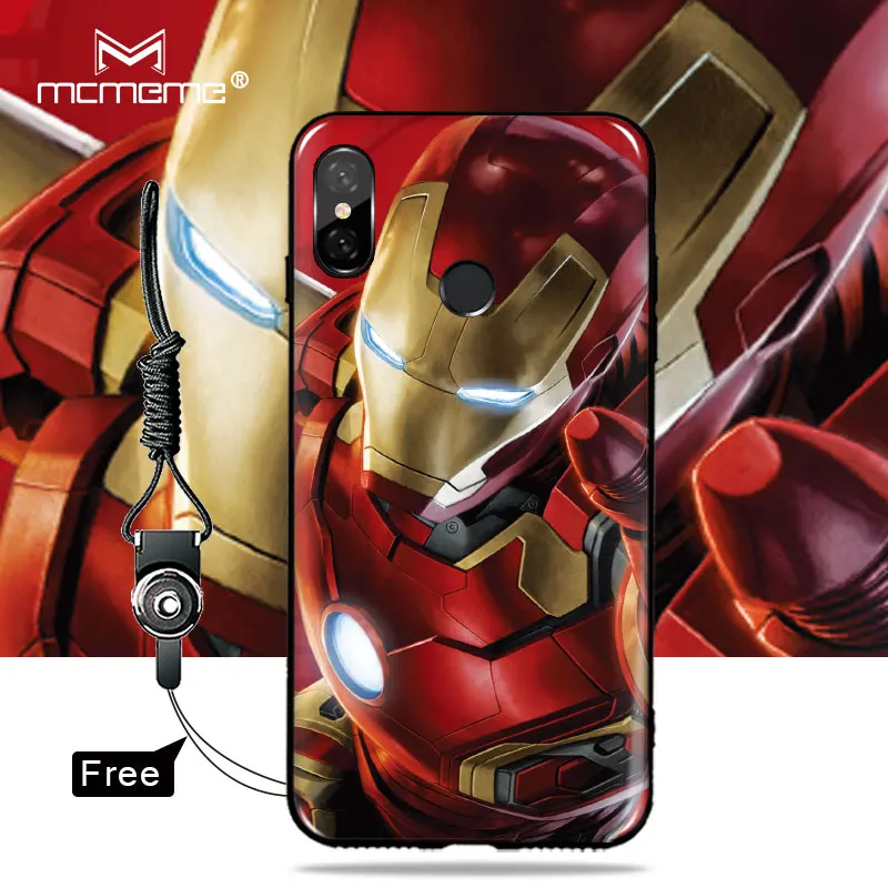 For xiaomi mi Max 3 Case Batman Luxury Captain Superma Retro soft TPU phone Max3 Cover Protection Shell |