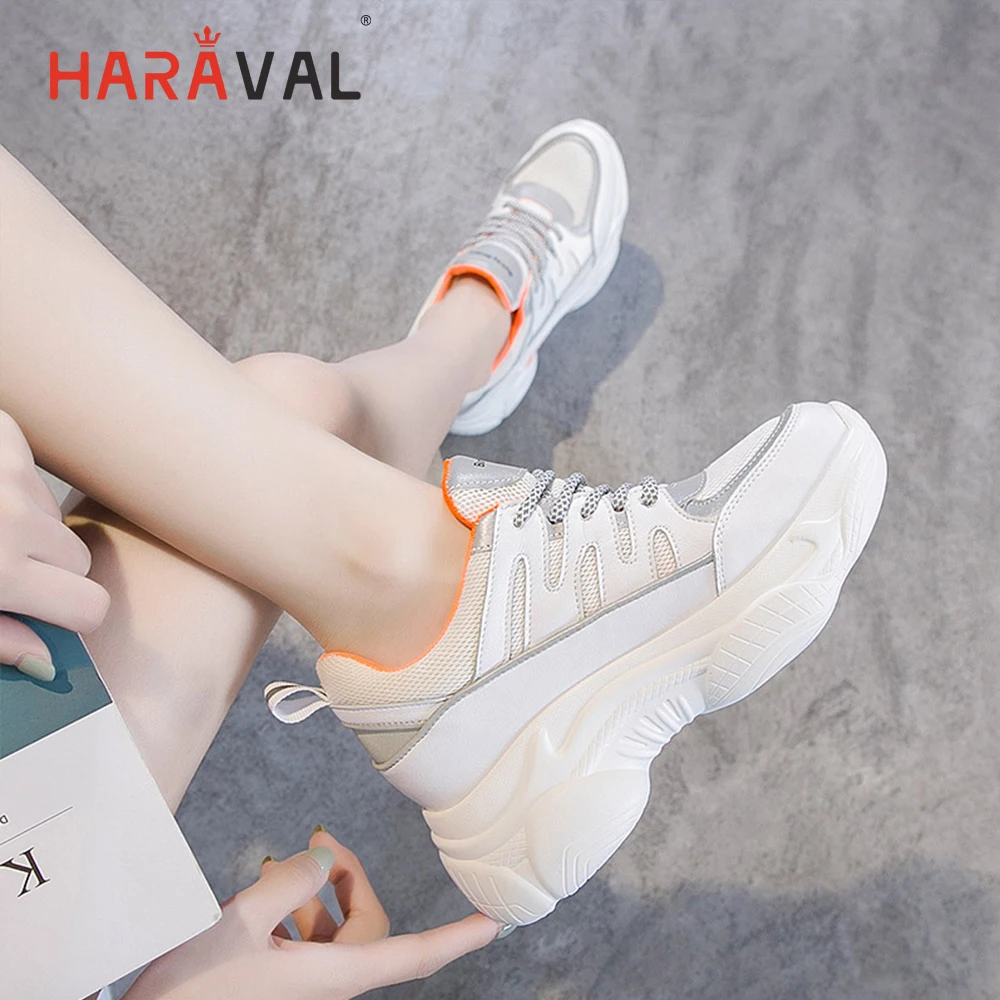 HARAVAL Spring and summer fashion mesh womens shoes casual shoes comfortable thick bottom cross strap running shoes sneakers N92
HARAVAL Spring and summer fashion mesh womens shoes casual shoes comfortable thick bottom cross strap running shoes sneakers N92