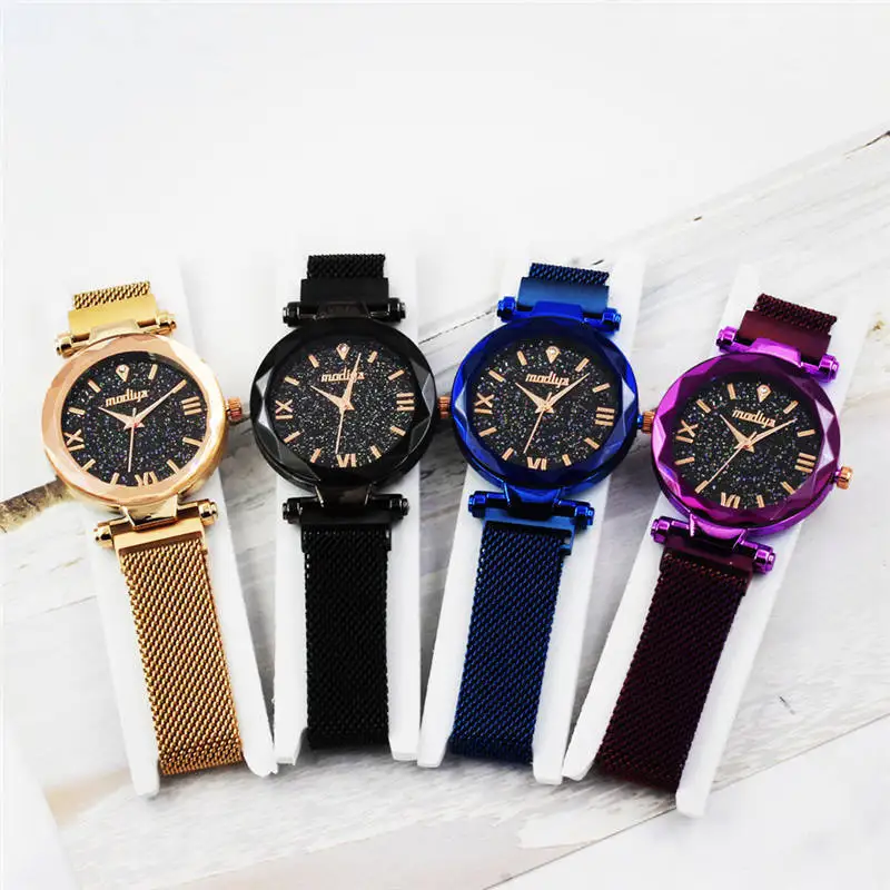 Luxury Rose Gold Women Watches Minimalism Starry sky Magnet Buckle Fashion Casual Female Wristwatch Waterproof Roman Numeral Top
Luxury Rose Gold Women Watches Minimalism Starry sky Magnet Buckle Fashion Casual Female Wristwatch Waterproof Roman Numeral Top