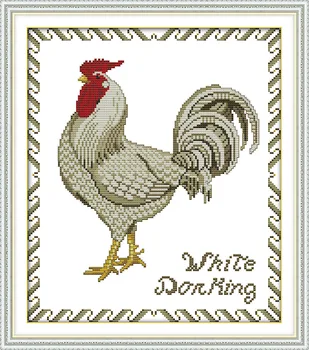 Joy Sunday The white cock cross stitch Set For Embroidery kits counted print 14CT11CT Cross Stitch Embroidery kit Needlework Set
Joy Sunday The white cock cross stitch Set For Embroidery kits counted print 14CT11CT Cross Stitch Embroidery kit Needlework Set