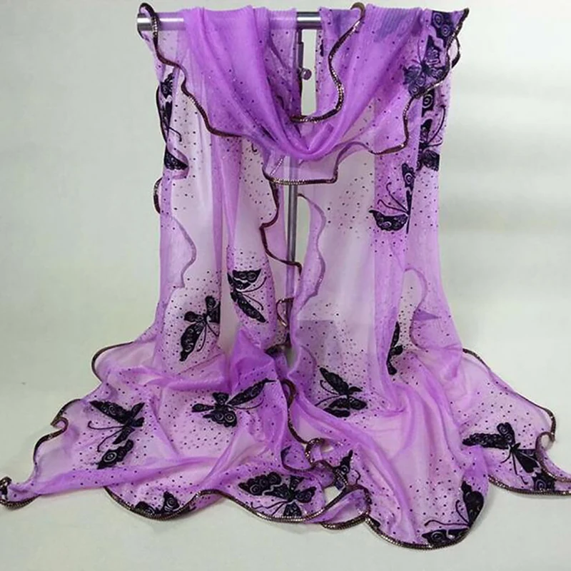 Women Vintage Colorful Lace Edged Scarf For Gauze Veil Scarf Long Large Soft Wraps Shawl Scarf Bufandas
Women Vintage Colorful Lace Edged Scarf For Gauze Veil Scarf Long Large Soft Wraps Shawl Scarf Bufandas