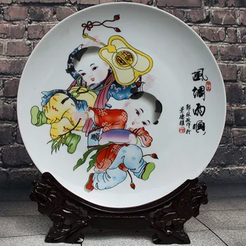 Ceramic Porcelain Decoration Plate Chinese Traditional Artistic Collection with Printed Vivid Children Blessing Dancing Painting
Ceramic Porcelain Decoration Plate Chinese Traditional Artistic Collection with Printed Vivid Children Blessing Dancing Painting