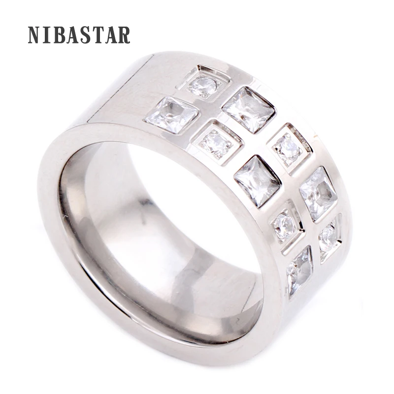 Exquisite Stainless steel CZ Crystal Rings for Women Fashion Keep Color Zirconia Jewelry for Women
Exquisite Stainless steel CZ Crystal Rings for Women Fashion Keep Color Zirconia Jewelry for Women