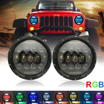 75W 7 inch Led Headlights for Jeep Wrangler 5D RGB Turn Signal Color Changing Daytime Running Lights Led for Lada Niva
75W 7 inch Led Headlights for Jeep Wrangler 5D RGB Turn Signal Color Changing Daytime Running Lights Led for Lada Niva