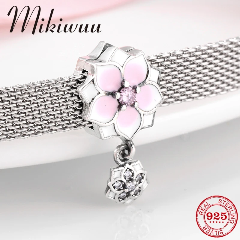 925 Sterling Silver peach blossom charms enamel Flowers Clips Beads fit reflexions charm Bracelet jewelry making
925 Sterling Silver peach blossom charms enamel Flowers Clips Beads fit reflexions charm Bracelet jewelry making