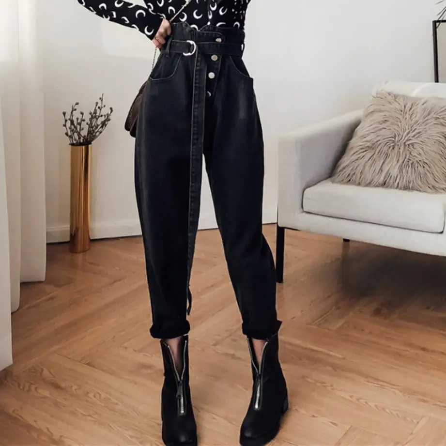 Autumn jeans women Fashion High Waist Loose Denim Jeans Female Harem Pants Trousers boyfriend jeans for women
Autumn jeans women Fashion High Waist Loose Denim Jeans Female Harem Pants Trousers boyfriend jeans for women