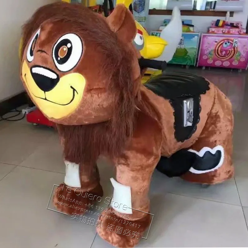 Kids Like Lion Battery Ride On Animal RC Stuffed Animal Walking Rides Remote Control Plush Animal Toy Car For Hire Rental
Kids Like Lion Battery Ride On Animal RC Stuffed Animal Walking Rides Remote Control Plush Animal Toy Car For Hire Rental