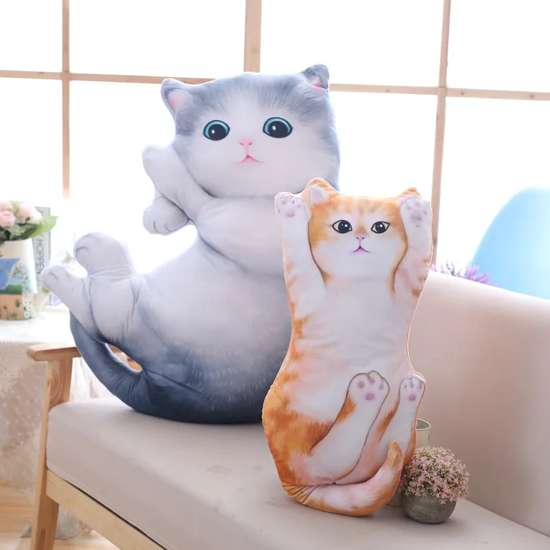 Cute 3D Cats Cushion Simulation Cat Pillow lazy Lying Cat Doll Girl sleeping Plush Toys Seat Pads Sofa Decor 2018
Cute 3D Cats Cushion Simulation Cat Pillow lazy Lying Cat Doll Girl sleeping Plush Toys Seat Pads Sofa Decor 2018