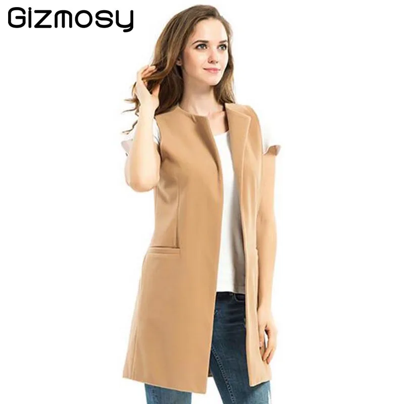 2016 Spring Women Wool Blend Vest Waistcoat Ladies Winter Long Camel Vest Sleeveless Jacket Coat Plus Size Veste Gilet BN445
2016 Spring Women Wool Blend Vest Waistcoat Ladies Winter Long Camel Vest Sleeveless Jacket Coat Plus Size Veste Gilet BN445