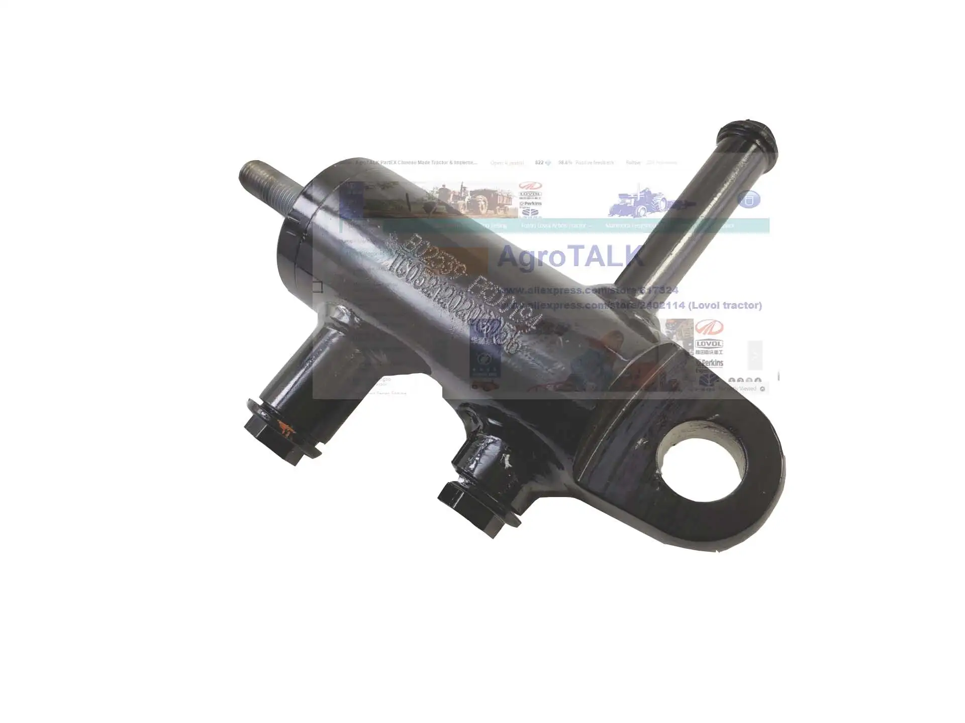 

power cylinder for clutch for Foton Lovol tractor, please check the shape and dimenssions, part number: TC052120200056