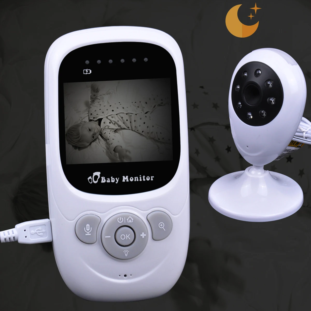 Wireless LCD Audio Video Baby Monitor Radio Nanny Music Intercom IR 24h Portable Baby Camera Baby Sleeping Monitors
Wireless LCD Audio Video Baby Monitor Radio Nanny Music Intercom IR 24h Portable Baby Camera Baby Sleeping Monitors