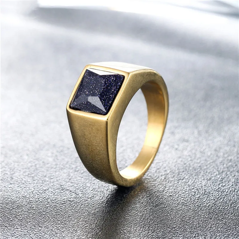 Glitter Blue Goldstone Rings For Men In Solid Stainless Steel Gold/Silver Color Simple Band Ring Anniversary Ring Free Gift Box
Glitter Blue Goldstone Rings For Men In Solid Stainless Steel Gold/Silver Color Simple Band Ring Anniversary Ring Free Gift Box