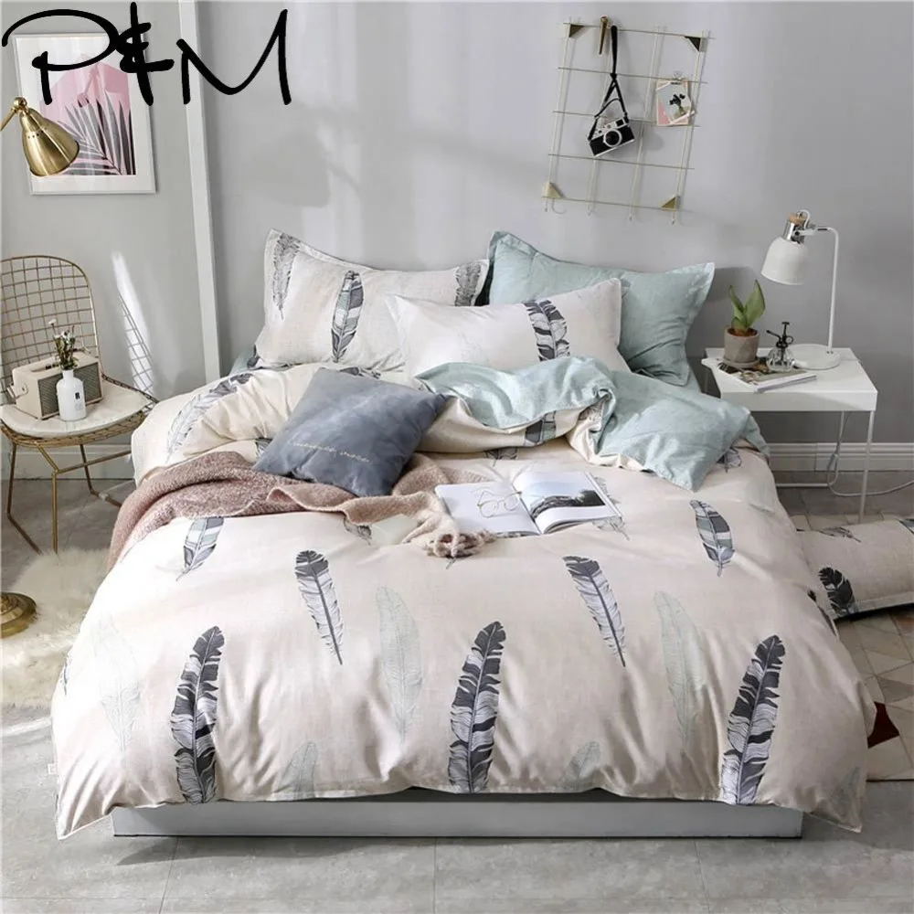 Papa&Mima modern style bedlinens feather print bedding set Sheet Pillowcase Duvet Cover Sets Bedclothes set DropShipping
Papa&Mima modern style bedlinens feather print bedding set Sheet Pillowcase Duvet Cover Sets Bedclothes set DropShipping