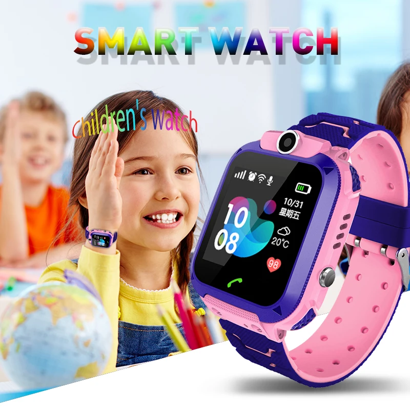 Умные часы LBS Kid SmartWatch детские для детей HD камера SOS Вызов локатор трекер анти