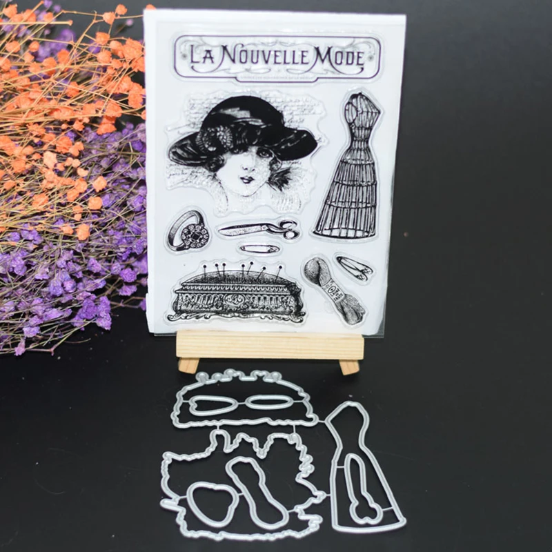 Beauty Women Dress up Metal Cutting Dies or Rubber Clear Stamps for Scrapbooking DIY Embossing Folder Paper Maker Template Decor
Beauty Women Dress up Metal Cutting Dies or Rubber Clear Stamps for Scrapbooking DIY Embossing Folder Paper Maker Template Decor