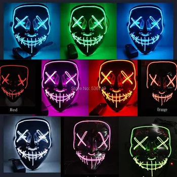 10pc/lot manually customize el cold light ghost dance clothes light-emitting led flash a face mask adult fluorescence mask dance
10pc/lot manually customize el cold light ghost dance clothes light-emitting led flash a face mask adult fluorescence mask dance