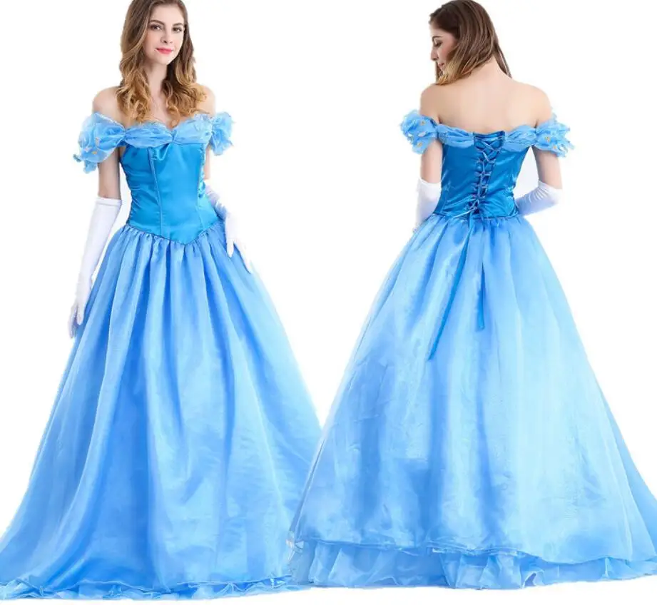 Movie Cinderella Princess Snow White Cosplay Dress Version 2