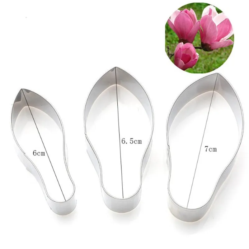 TTLIFE 3PC Magnolia Petal Cookie Cutter Set Flower Stainless Steel Biscuit Mold Fondant Cake Pastry DIY Baking Decorating Tools
TTLIFE 3PC Magnolia Petal Cookie Cutter Set Flower Stainless Steel Biscuit Mold Fondant Cake Pastry DIY Baking Decorating Tools