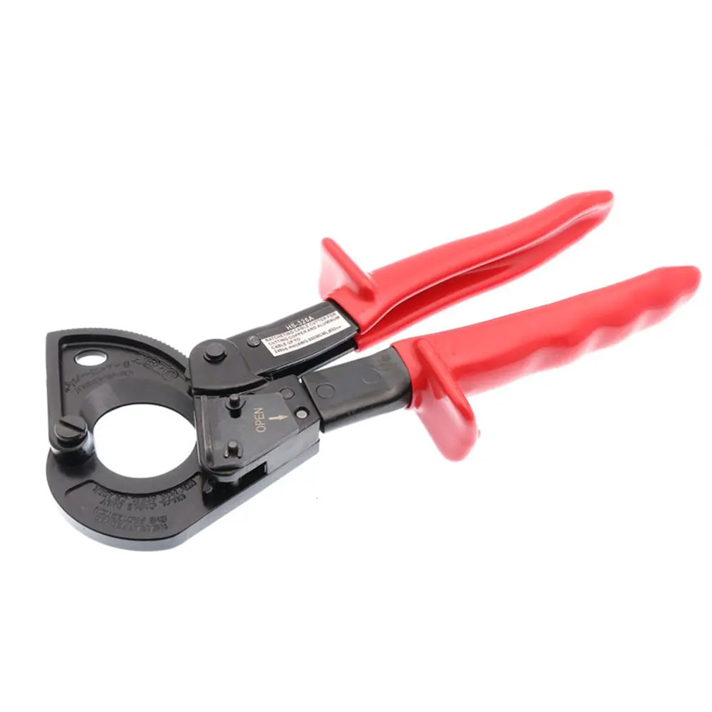 

HS-325A Cable Wire Stripper Ratchet Cable Cutter 240mm2 Max Germany Design Cutter Plier Scissors Terminal Cutter