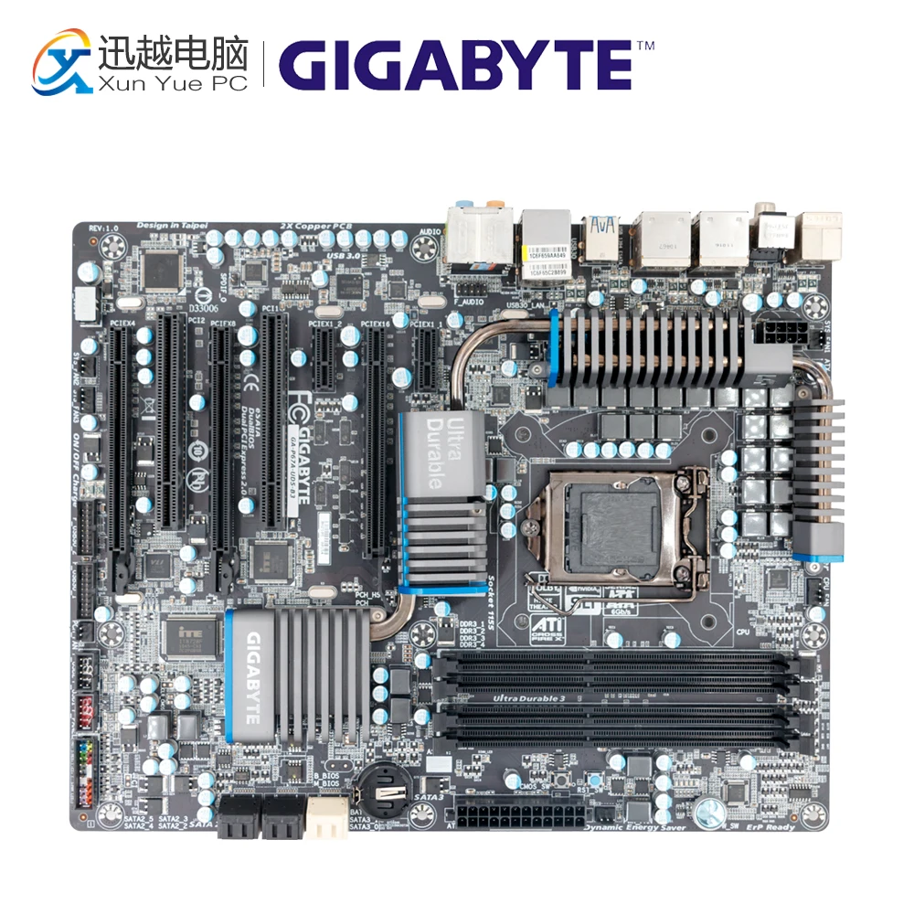 Gigabyte GA-P67A-UD5-B3 Desktop Motherboard P67A-UD5-B3 P67 LGA 1155 i3 i5 i7 DDR3 32G SATA3 ATX
