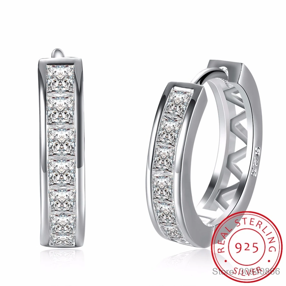 LEKANI Luxury Elegant Beautiful S925 Silver CZ Crystal Hoop Earring Real 925 Sterling Silver Earrings for Women
LEKANI Luxury Elegant Beautiful S925 Silver CZ Crystal Hoop Earring Real 925 Sterling Silver Earrings for Women