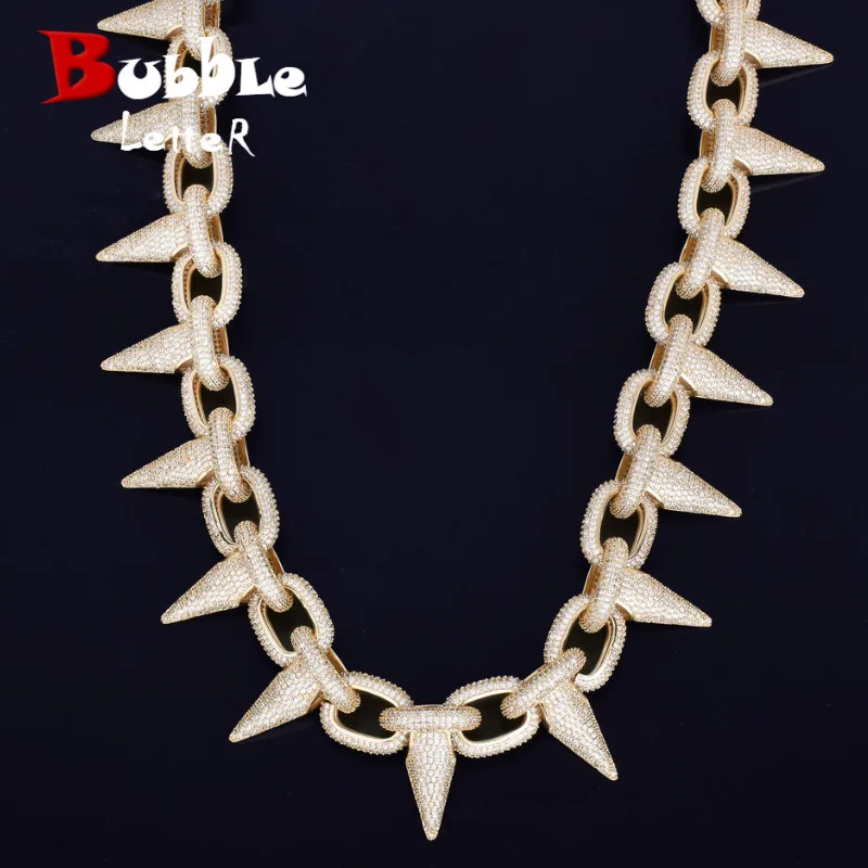 Iced Heavy Punk Rivet Choker Bling Cubic Zircon Men's Hip hop Necklace Jewelry Gold Silver Color Chain 18" 20"
Iced Heavy Punk Rivet Choker Bling Cubic Zircon Men's Hip hop Necklace Jewelry Gold Silver Color Chain 18" 20"