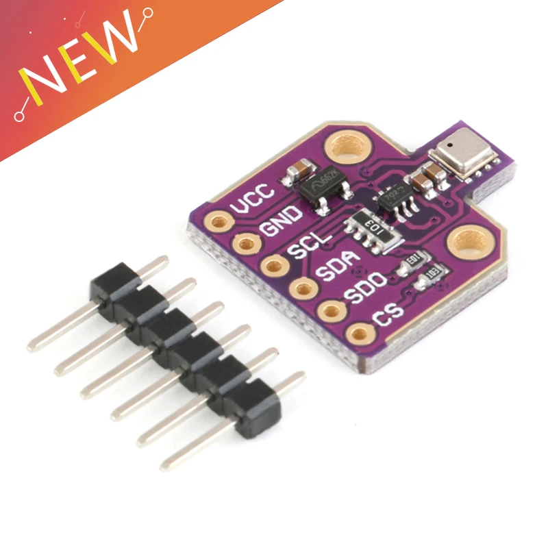 BME680 Temperature Humidity Temperature Pressure High Altitude Sensor Module Digital 4 in 1 Gas High Accuracy Board CJMCU-680
BME680 Temperature Humidity Temperature Pressure High Altitude Sensor Module Digital 4 in 1 Gas High Accuracy Board CJMCU-680