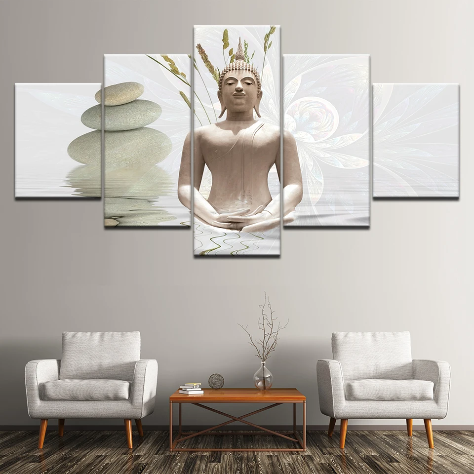 Canvas Painting Glass Buddha Stone water 5 Pieces Wall Art Painting Modular Wallpapers Poster Print for living room Home Decor
Canvas Painting Glass Buddha Stone water 5 Pieces Wall Art Painting Modular Wallpapers Poster Print for living room Home Decor