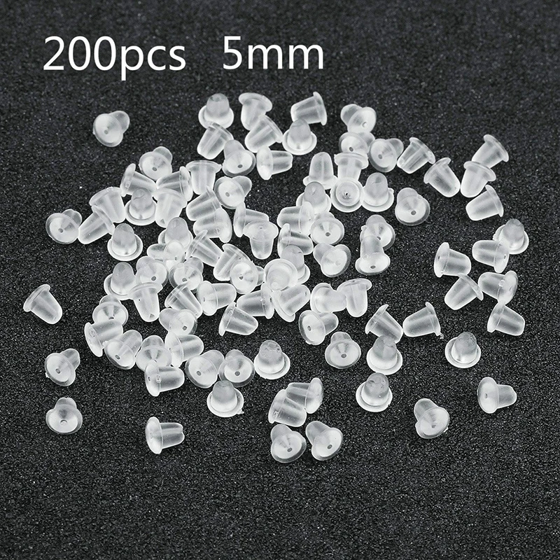200pcs Silicone Rubber Earring Backs Safety Bullet Stopper Rubber Jewelry Accessories DIY Ear Plugging
200pcs Silicone Rubber Earring Backs Safety Bullet Stopper Rubber Jewelry Accessories DIY Ear Plugging