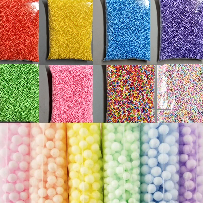 2.5-3.5mm colored round foam balls Crystal Bottle decoration pillow/sofa filler Styrofoam ball Party Supplies Decoration Slime
2.5-3.5mm colored round foam balls Crystal Bottle decoration pillow/sofa filler Styrofoam ball Party Supplies Decoration Slime