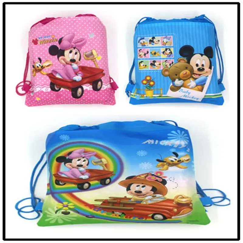 New 6Pcs Mickey Minnie Mouse Drawstring Bags Wedding Non-Woven Fabric Backpack Boy Girl Favors Birthday Party Gift Bags Supply
New 6Pcs Mickey Minnie Mouse Drawstring Bags Wedding Non-Woven Fabric Backpack Boy Girl Favors Birthday Party Gift Bags Supply