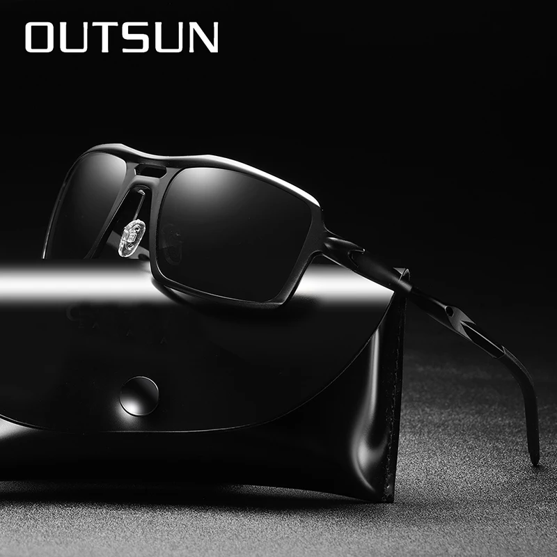 OUTSUN модный бренд Алюминий солнцезащитные очки Для женщин классический мужчин