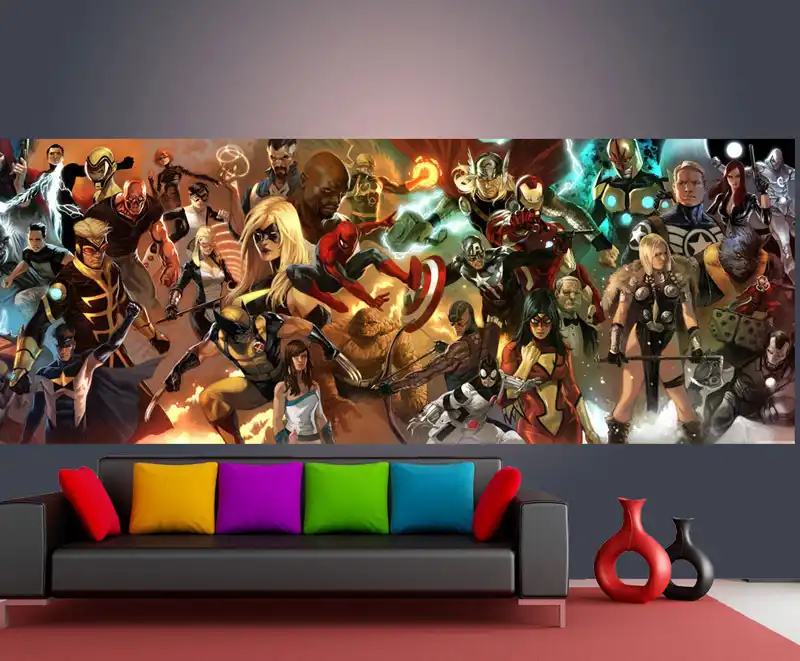 The Avengers Wallpaper Custom Wall Mural Marvel Comics Photo Wallpaper Superhero Home Decor Art Bedroom Sofa Background Wall