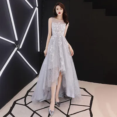 Aswomoye Short Front Long Back Evening Dress 2018 New Illusion O-Neck Special Occasion Dress Prom Party Dress robe de soiree
Aswomoye Short Front Long Back Evening Dress 2018 New Illusion O-Neck Special Occasion Dress Prom Party Dress robe de soiree