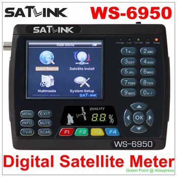

New Arrival 3.5" TFT Satlink WS-6950 Digital Satellite Finder DVB-S Satellite Meter WS6950 Satellite Locator