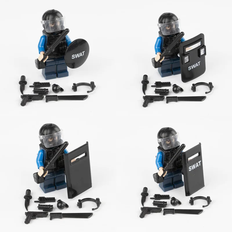 Military Soldiers Police Weapon Building Blocks City SWAT Hat Shield Helmet Blocks Figures Parts Cap Gas Mask Accessories Brick
Military Soldiers Police Weapon Building Blocks City SWAT Hat Shield Helmet Blocks Figures Parts Cap Gas Mask Accessories Brick