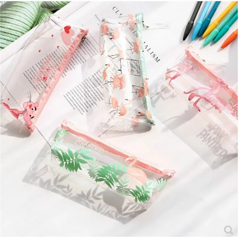 1pcs kawaii transparent Simple Pencil Case Flamingo pattern Office Student Pencil Cases School Supplies Pen Box Astuccio Scuola
1pcs kawaii transparent Simple Pencil Case Flamingo pattern Office Student Pencil Cases School Supplies Pen Box Astuccio Scuola