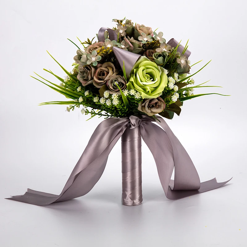 Artificial Wedding Flowers Wedding Bouquets For Brides Handmade 7 Colors Bridal Bouquets with Ribbon Buque de noiva
Artificial Wedding Flowers Wedding Bouquets For Brides Handmade 7 Colors Bridal Bouquets with Ribbon Buque de noiva