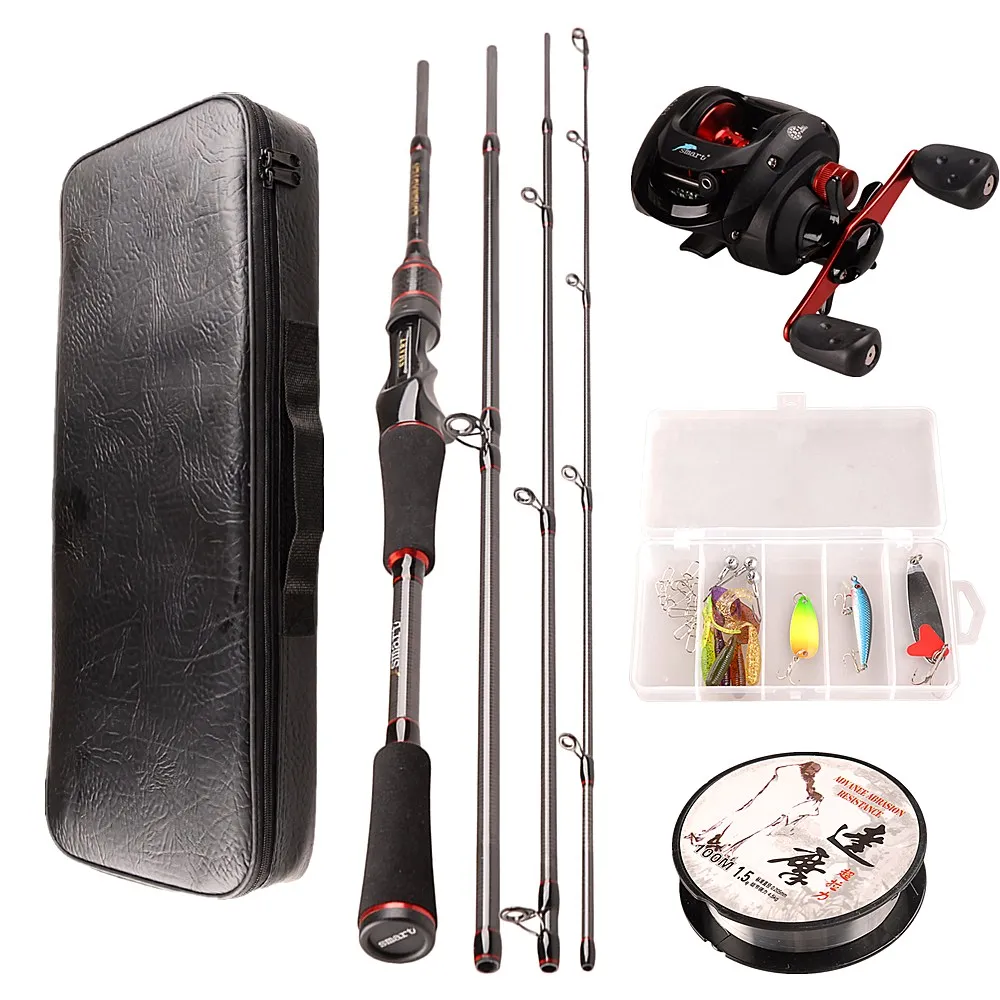 TAF Casting Fishing Rod Combo 1.98m Rod Baitcasting Reel 100m Nylon Line Lure Fishing Box Spoon Bait Hook Pin Fishing Set Pesca
TAF Casting Fishing Rod Combo 1.98m Rod Baitcasting Reel 100m Nylon Line Lure Fishing Box Spoon Bait Hook Pin Fishing Set Pesca