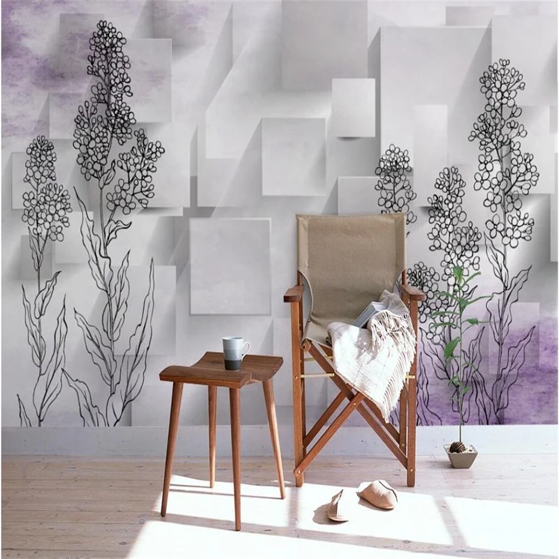 beibehang Wallpaper Mural Wall Sticker Lavender Wall Background papel de parede 3d para sala atacado wallpaper for walls 3 d
beibehang Wallpaper Mural Wall Sticker Lavender Wall Background papel de parede 3d para sala atacado wallpaper for walls 3 d