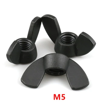 100pcs DIN315 M5 Black Nylon Wing Nut m5 Hand Tighten Nylon Nut Wingnut Butterfly Nut Ingot Plastic Wing Nuts
100pcs DIN315 M5 Black Nylon Wing Nut m5 Hand Tighten Nylon Nut Wingnut Butterfly Nut Ingot Plastic Wing Nuts