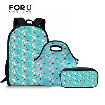 FORUDESIGNS School Bags Set Backpack Schoolbag Happy Nurse and Friends Pattern School Satchel for Girls Mochila Infantil 2018
FORUDESIGNS School Bags Set Backpack Schoolbag Happy Nurse and Friends Pattern School Satchel for Girls Mochila Infantil 2018