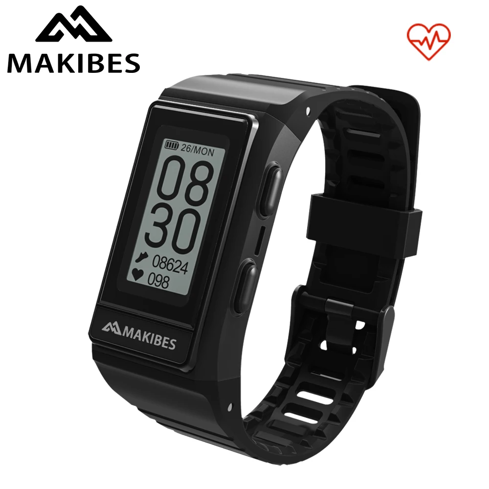 

Hot Makibes G03S GPS Multisport Smart Band Heart Rate Smart Wristband Fitness tracker Always on display Bracelet Call Reminder