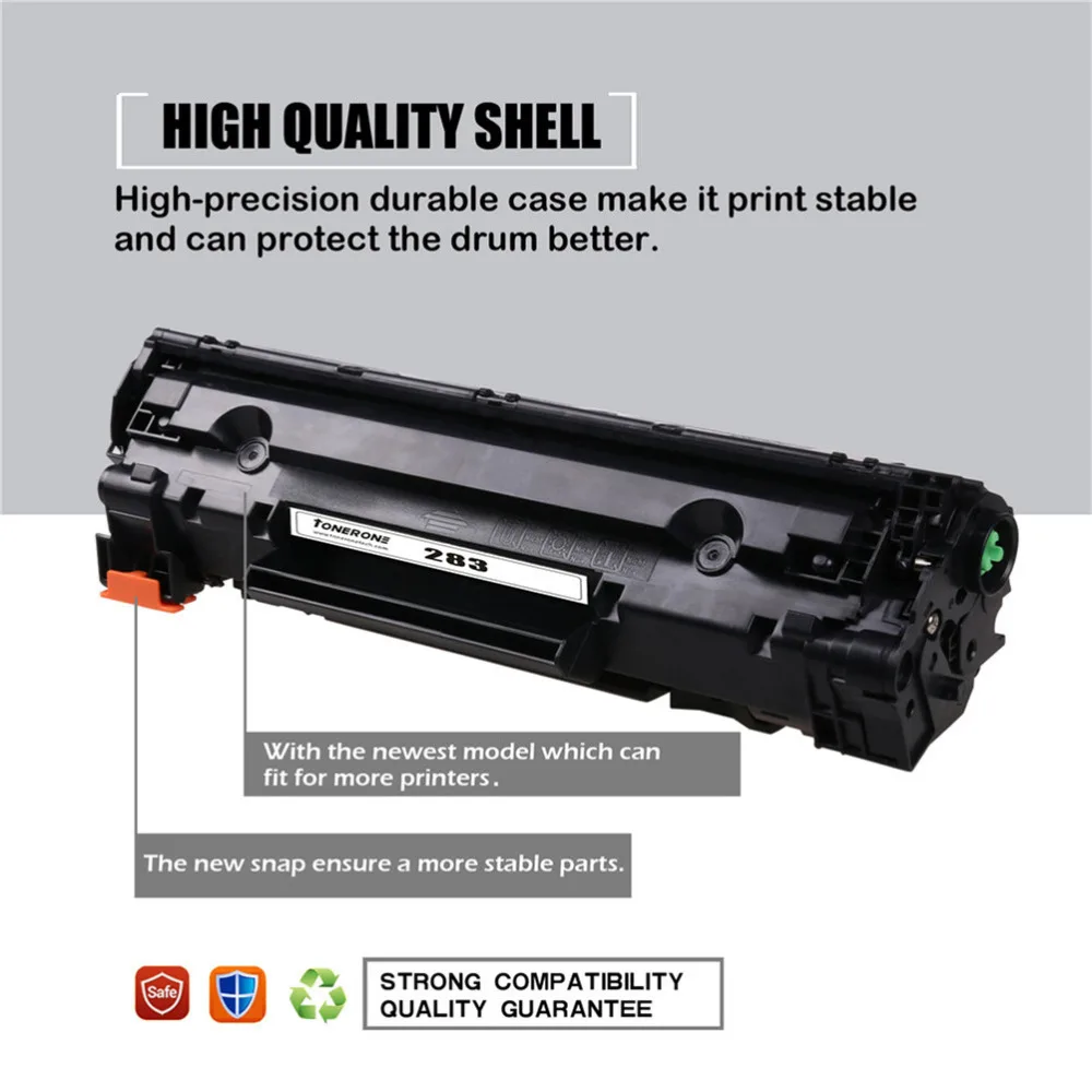2PK CF283X 283X 83X Toner Cartridge Compatible For HP LaserJet Pro M201dw M225dn