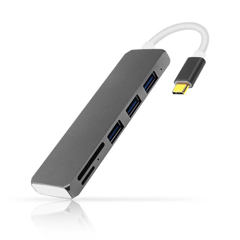 USB C Hub,Leadzoe 6 in 1 USB Type C Splitter with 3 USB 3.0 Hub Port and SD/TF Card Reader and Type C 3.1 Charging Port Adapter
USB C Hub,Leadzoe 6 in 1 USB Type C Splitter with 3 USB 3.0 Hub Port and SD/TF Card Reader and Type C 3.1 Charging Port Adapter