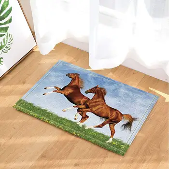 Flying running Horse Decor, Running Khaki Horses Bath Rugs, Non-Slip Funny Indoor Outdoor Doormat
Flying running Horse Decor, Running Khaki Horses Bath Rugs, Non-Slip Funny Indoor Outdoor Doormat