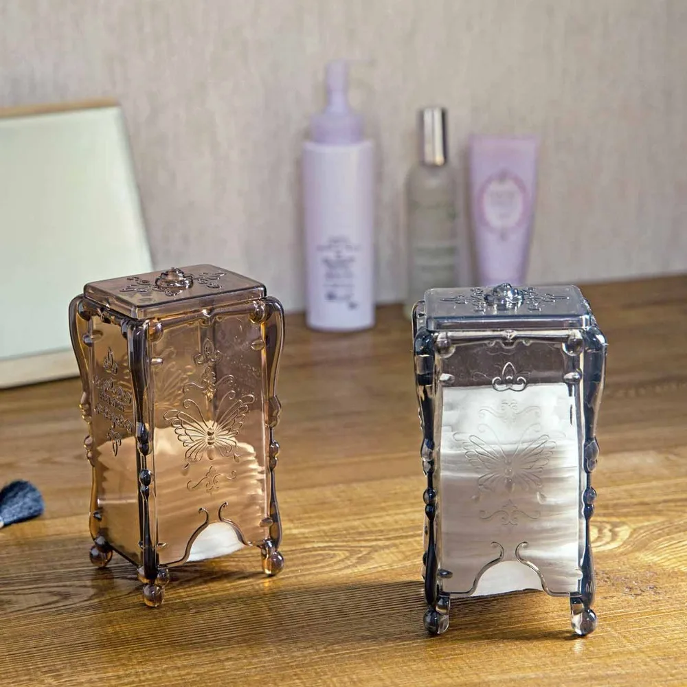 OTHERHOUSE Portable Cotton Pads Box Container Makeup Wipes Facial Cotton Storage Box Transparent Case Makeup Organizer Desktop 
OTHERHOUSE Portable Cotton Pads Box Container Makeup Wipes Facial Cotton Storage Box Transparent Case Makeup Organizer Desktop