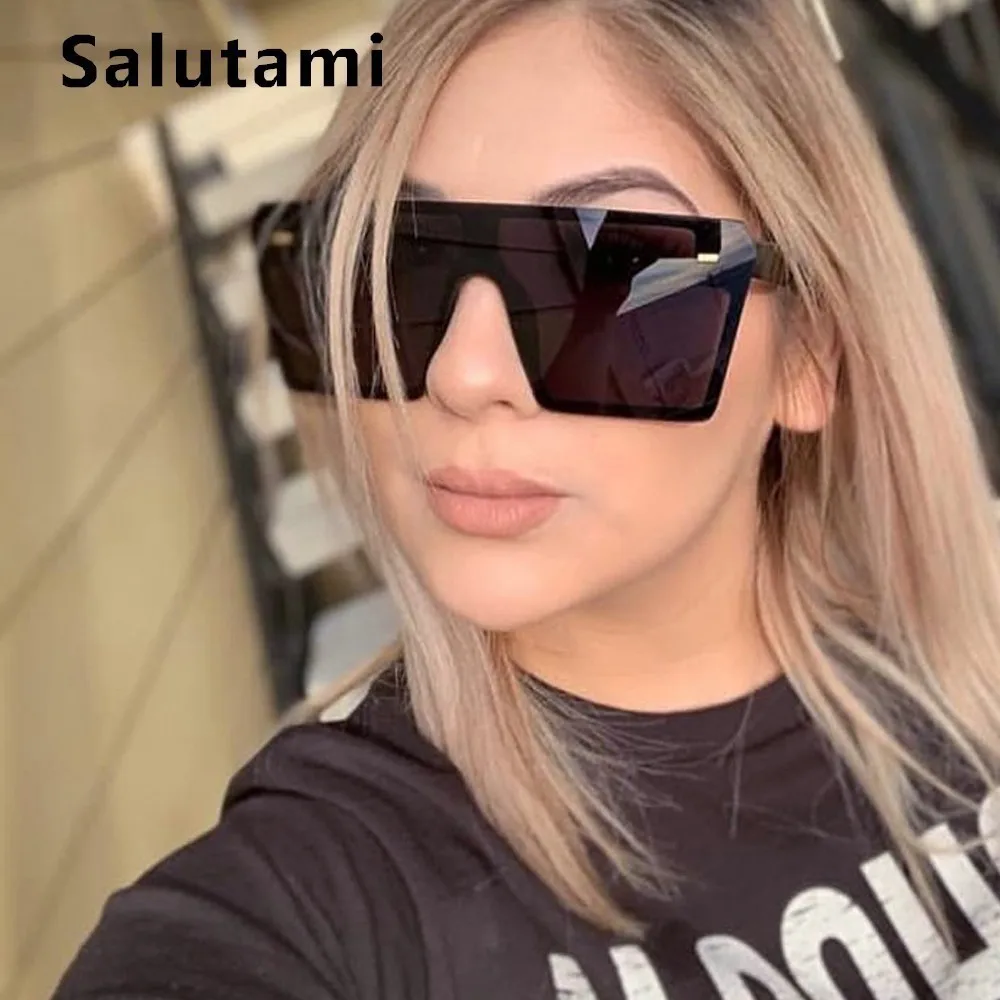 One Piece Square Sunglasses For Women Oversize Sqaure Flat Sun Glasses Female Big Frame Black Gradient Rivet Shades Men Brand
One Piece Square Sunglasses For Women Oversize Sqaure Flat Sun Glasses Female Big Frame Black Gradient Rivet Shades Men Brand